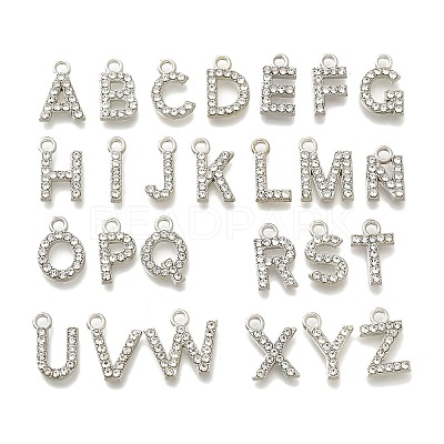 Alloy Rhinestone Charms ENAM-K075-01P-1
