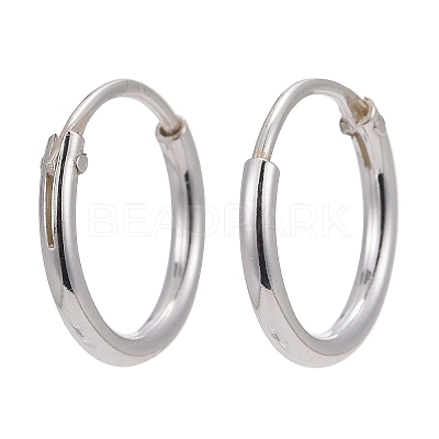 925 Sterling Silver Hoop Earring Findings STER-E062-05A-S-1
