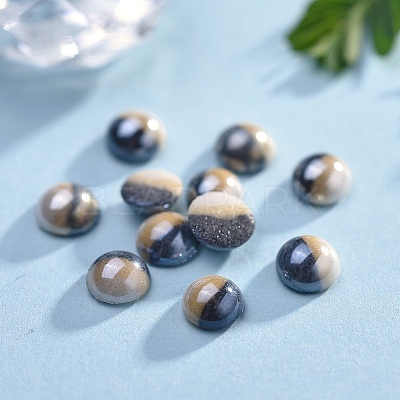 Opaque Glass Cabochons GGLA-S038-10B-4mm-1