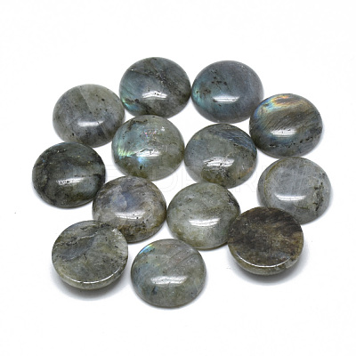 Natural Labradorite Cabochons X-G-T073-18-12mm-1