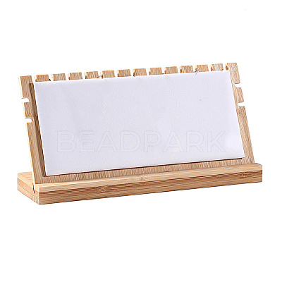 Rectangle Wood Necklaces Display Stands PW-WG1D9C2-02-1
