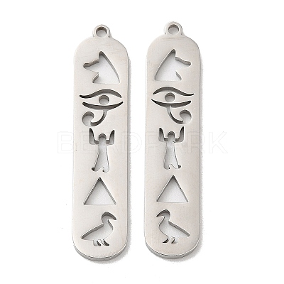 Non-Tarnish 304 Stainless Steel Pendants STAS-L020-003P-1