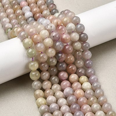 Natural Kunzite Beads Strands G-L478-11-8mm-01-1