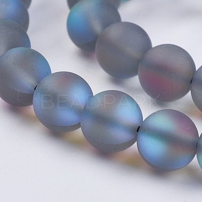 Synthetic Moonstone Beads Strands G-F430-02-8mm-1