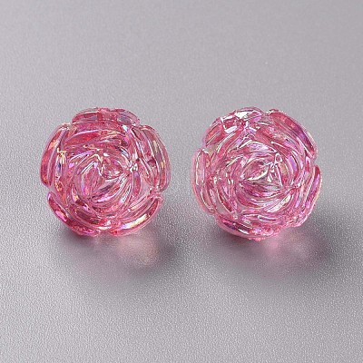 Transparent Acrylic Beads TACR-S154-31C-705-1