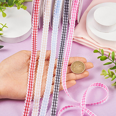 10 Yards Flat Polycotton(Polyester Cotton) Ribbon OCOR-TAC0030-01H-1