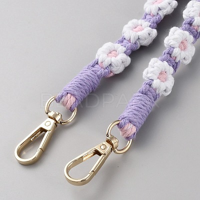 Cotton Rope Shoulder Phone Straps AJEW-WH20026-01B-1