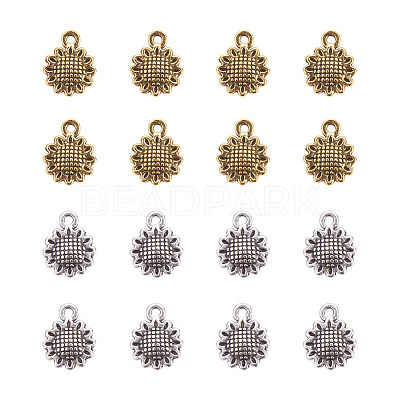 Alloy Tibetan Silver Charms PALLOY-NB0001-39-1