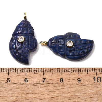 Natural Lapis Lazuli Carved Pendants G-H357-05G-08-1
