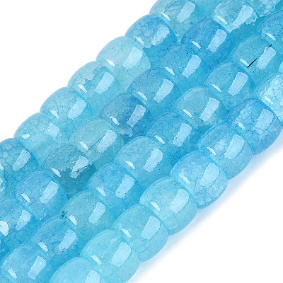 Ombre Effect Dyed Glass Beads Strands GLAA-Q106-05B-A05-1
