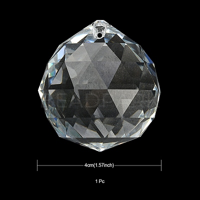 Transparent K9 Glass Pendants GLAA-YW0001-101-1