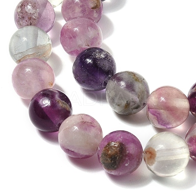 Natural Purple Fluorite Beads Strands X-G-G184-A01-01-1