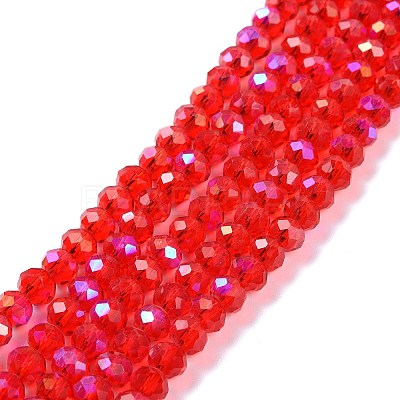 Electroplate Glass Beads Strands X-EGLA-A034-T8mm-L09-1