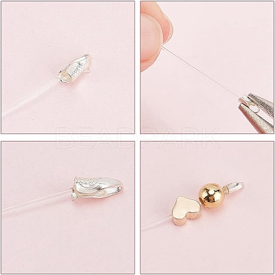 3 Styles 925 Sterling Silver Cord End STER-PH0002-45-1