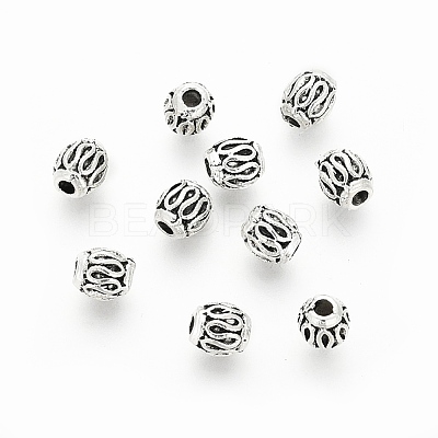 Tibetan Style Alloy Beads PALLOY-P184-04AS-RS-1