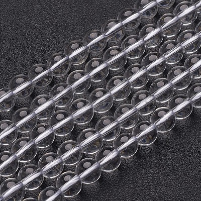 Synthetic Quartz Crystal Beads Strands X-GSR8mmA039-1-1