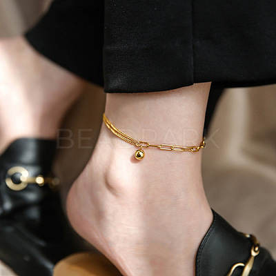 316L Surgical Stainless Steel Charm Anklets for Women FS-WG47470-13-1