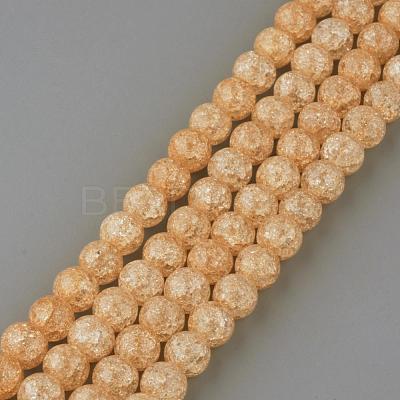 Synthetic Crackle Quartz Beads Strands GLAA-S134-8mm-07-1
