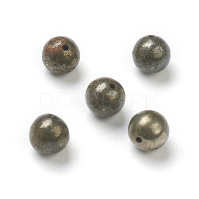 Natural Pyrite Beads G-H267-03B-1
