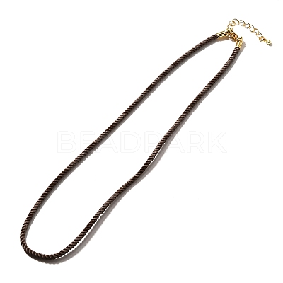 Nylon Milan Cord Necklace Making MAK-M028-01G-10-1