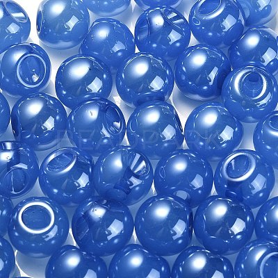 Opaque Acrylic Beads OACR-G012-03B-1