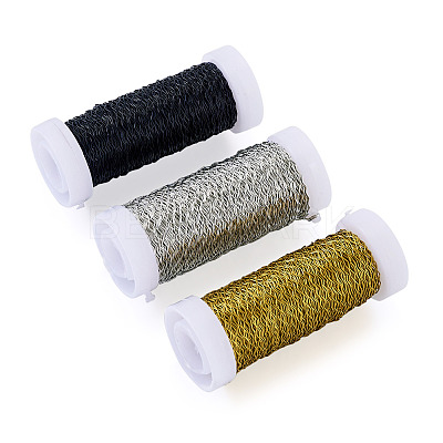 3 Rolls 3 Colors Iron Wavy Wires MW-TA0001-04-1