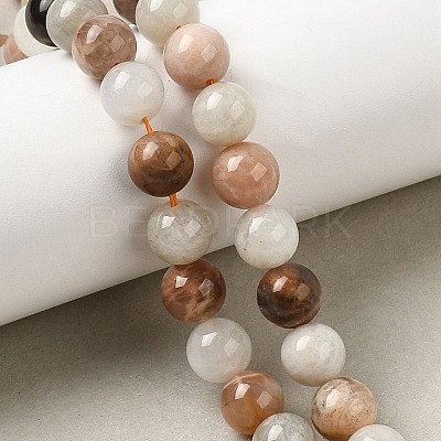 Round Natural Multi-Moonstone Beads Strands G-D767-8mm-01-1