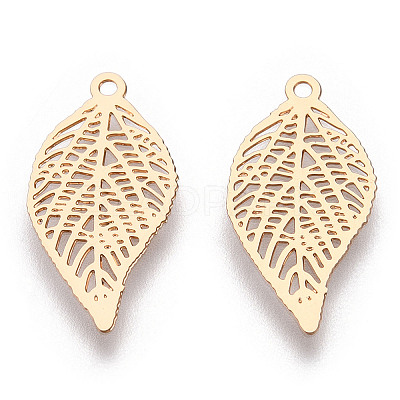 Rack Plating Brass Filigree Pendants KKC-T001-43KC-1