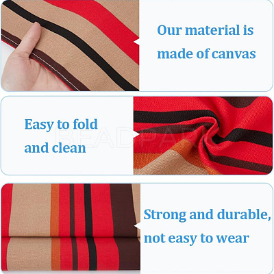 2Pcs Stripe Chair Cloth Canvas AJEW-GF0012-01A-1