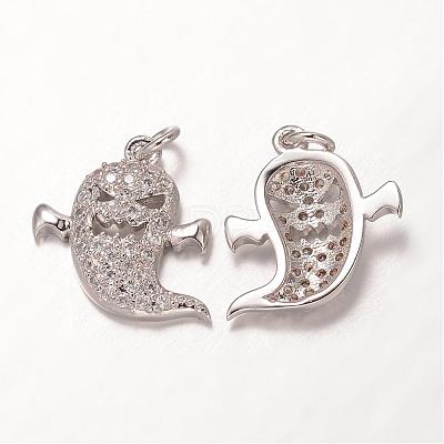 Halloween Brass Cubic Zirconia Pendants ZIRC-K026-02-M-NR-1