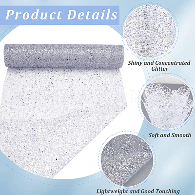 Polyester Deco Mesh Ribbons OCOR-WH20013-016A-1