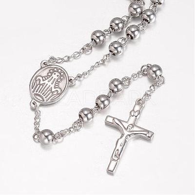 Tarnish Resistant 201 Stainless Steel Necklaces NJEW-K063-03P-1