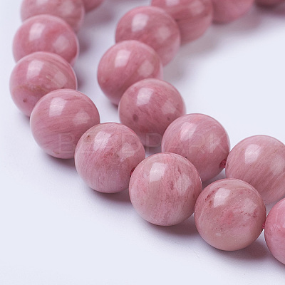 Natural Rhodonite Beads Strands G-F567-8mm-1
