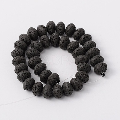 Synthetic Lava Rock Bead Strands G-N0092-18-1