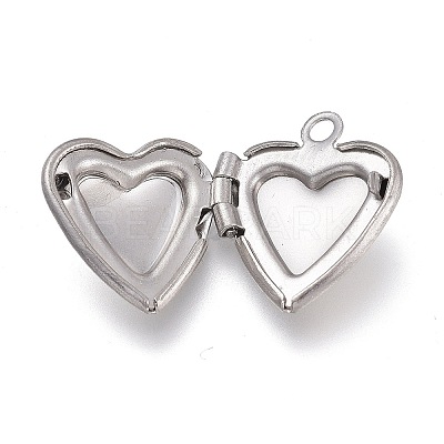 Non-Tarnish 316 Stainless Steel Locket Pendants X-STAS-Z010-03B-1