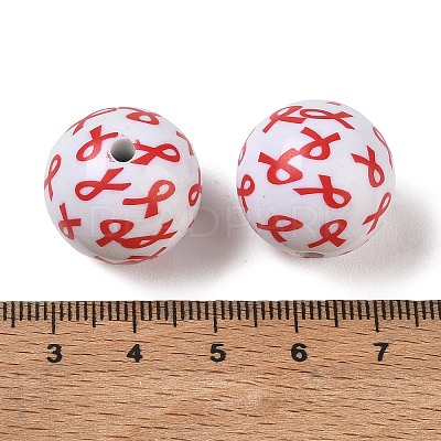 Printed Opaque Acrylic Beads AC-CBA6329-02A-01-1