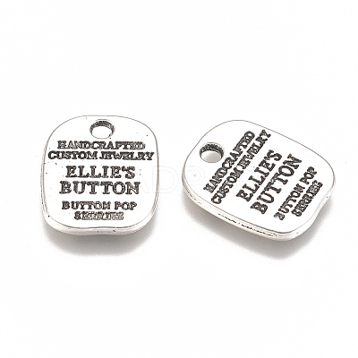 Alloy Quote Charms X-PALLOY-F260-02AS-1