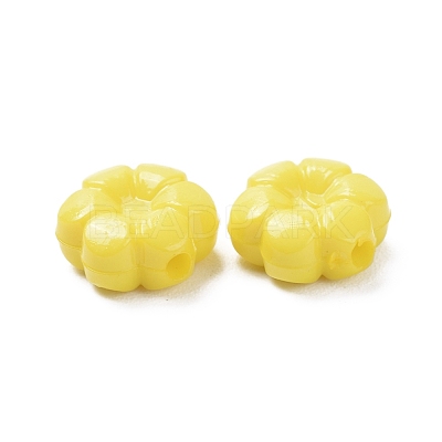 Opaque Acrylic Flower Beads X-SACR-R821-06-1