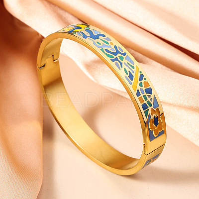 304 Stainless Steel Enamel Bangles FS-WG30162-19-1