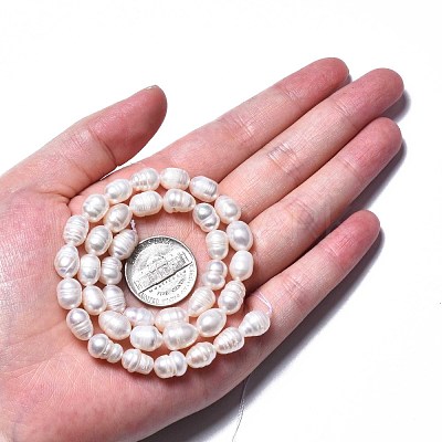 Natural Cultured Freshwater Pearl Beads Strands PEAR-N012-07A-1