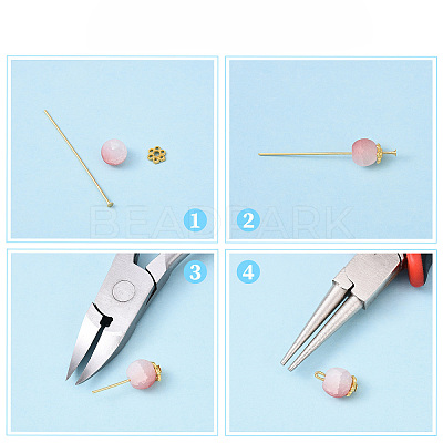 Brass Flat Head Pins KK-YW0004-02C-P-1