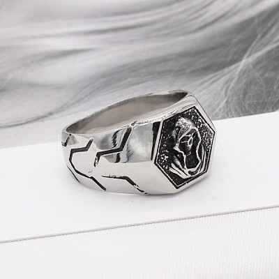 316L Surgical Stainless Steel Finger Rings for Men FS-WG2869D-03-1