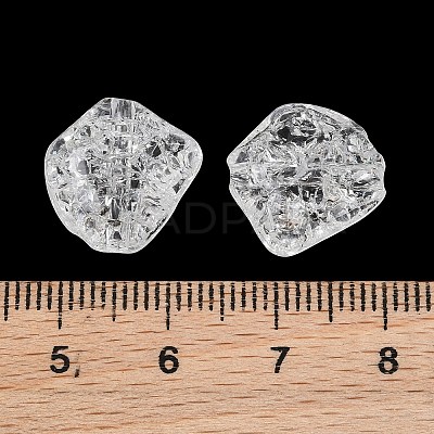 Transparent Crackle Acylic Beads AC-CBA7340-07-1