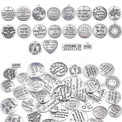 40Pcs 20 Style Tibetan Style Alloy Pendants TIBEP-SZ0001-03-1