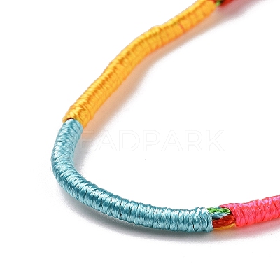 Polyester Braided String Cord Bracelet X-BJEW-I306-01B-1