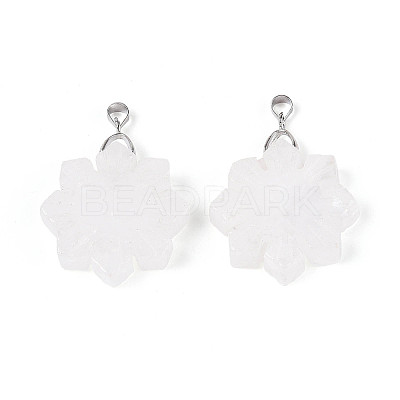 Natural Quartz Crystal Pendants G-T144-12A-1
