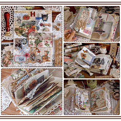 Creative Mixed Special Material Textured Paper DIY-WH0504-01-1