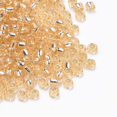 Silver Lined Glass Seed Beads SEED-Q025-1.5mm-C09-1