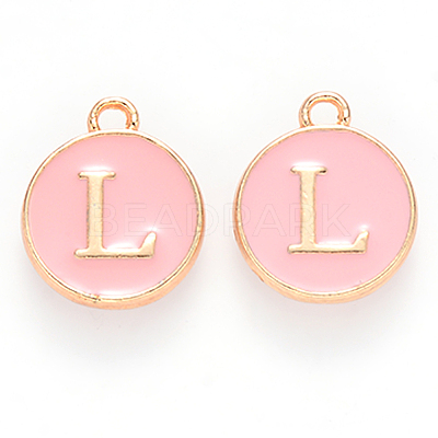 Golden Plated Alloy Enamel Charms LS-ENAM-S118-07L-1