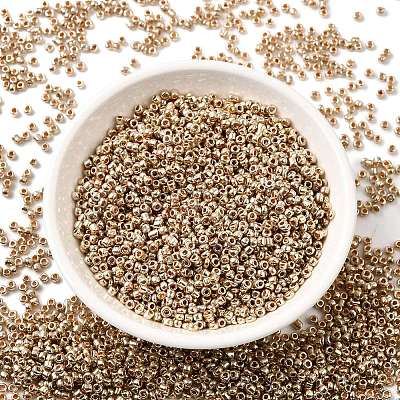 Electroplate 12/0 Glass Seed Beads X-SEED-Q003-01-1